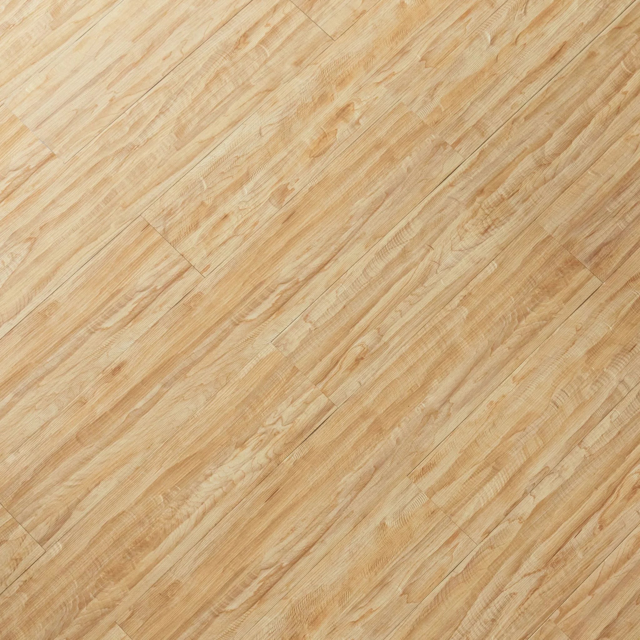 close-up of a wood-effect vinyl plank in natural woodgrain look