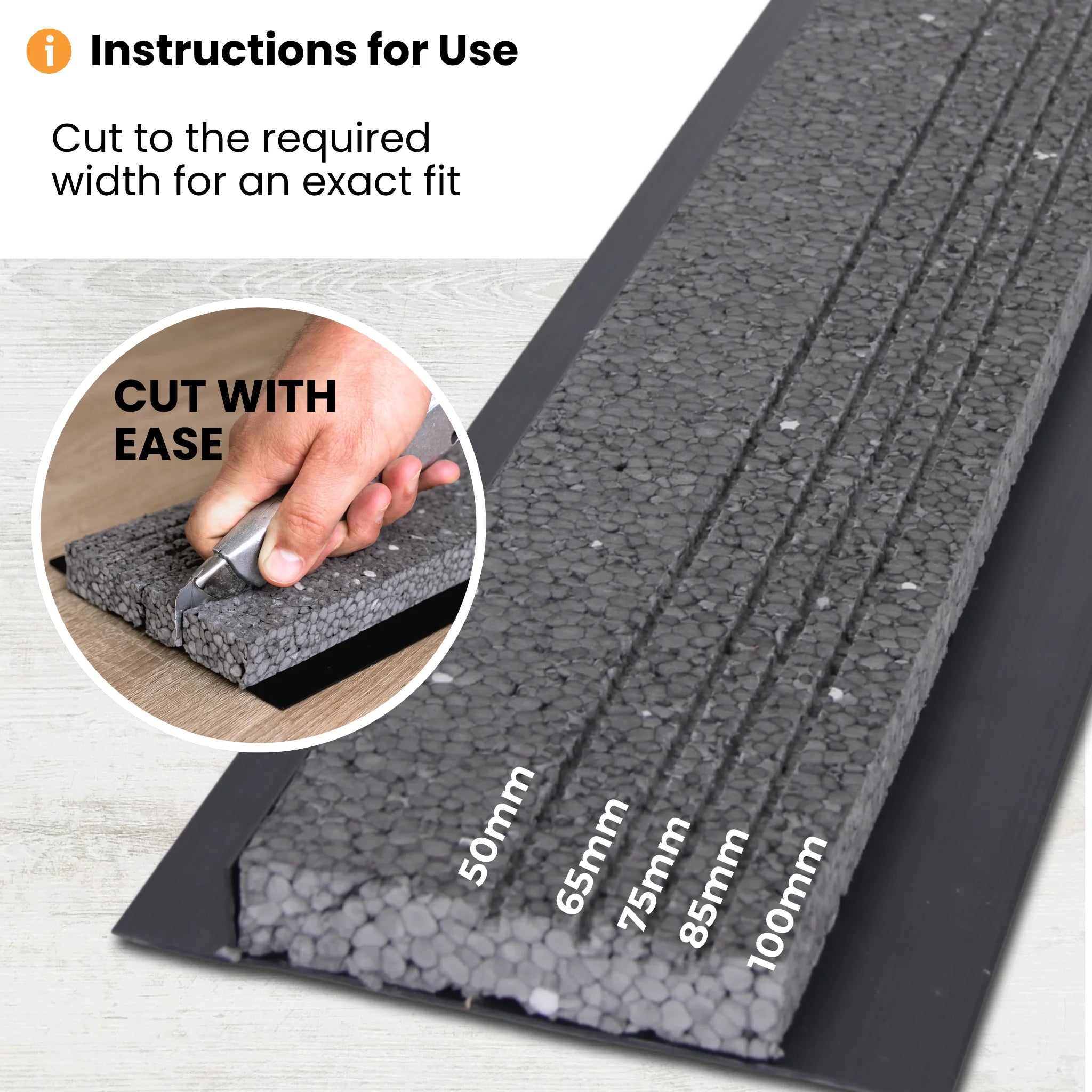 Cavity closer grooves cut to width guide