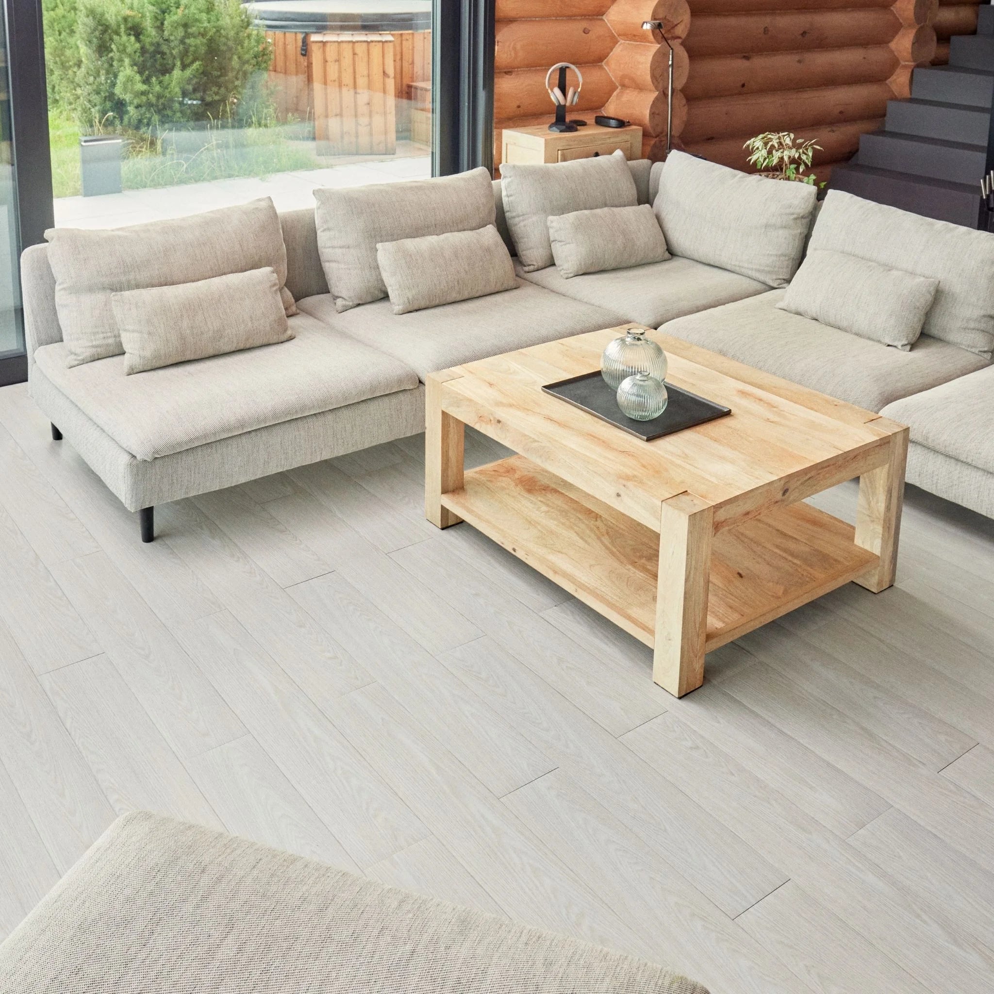 Lactik-White Wood Effect - Self Adhesive Floor Planks