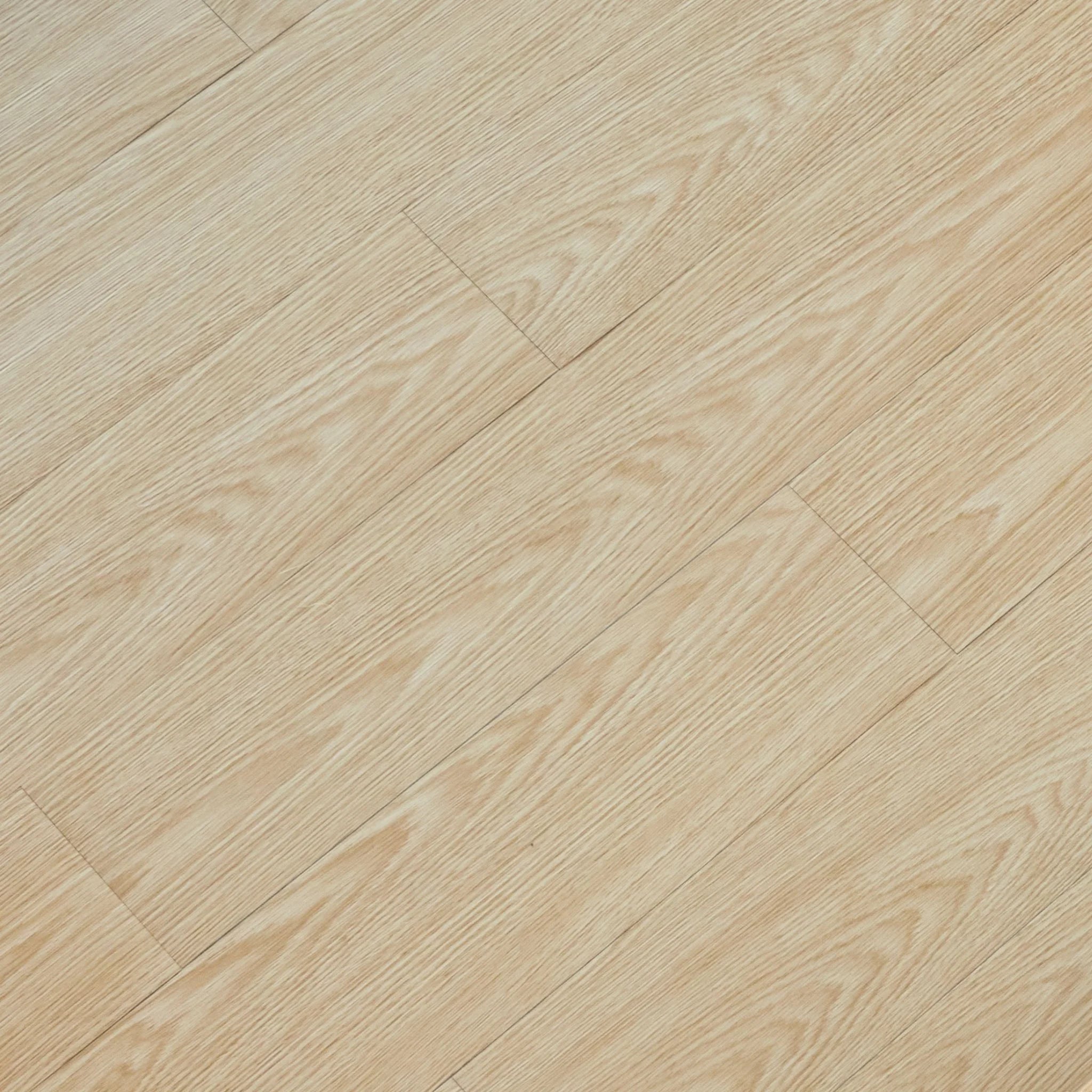 close-up of a wood-effect vinyl plank in light brown 