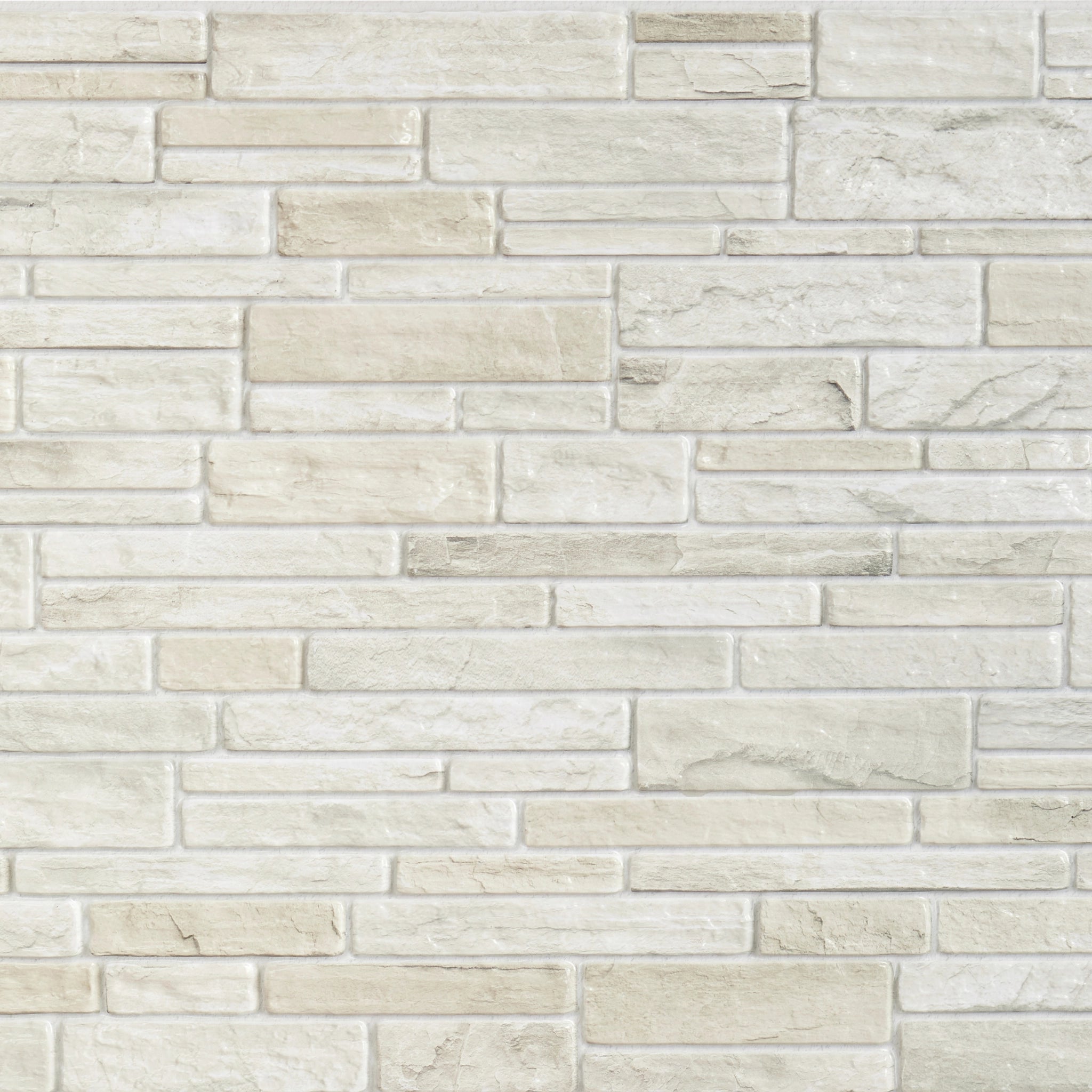 Close-up of mix of beige, & white wall panel with geometric designs