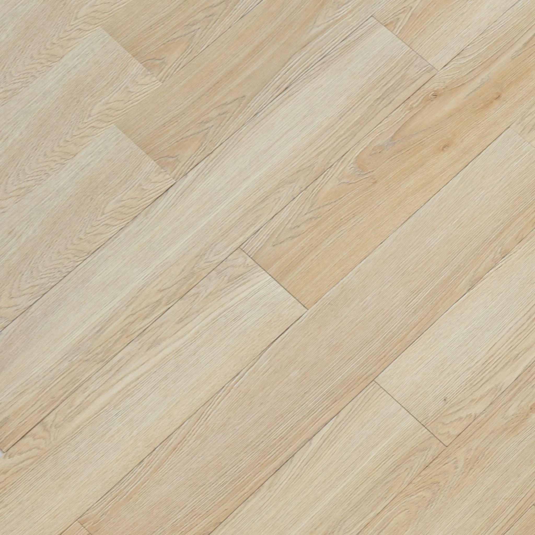 close-up of a wood-effect vinyl plank in light brown
