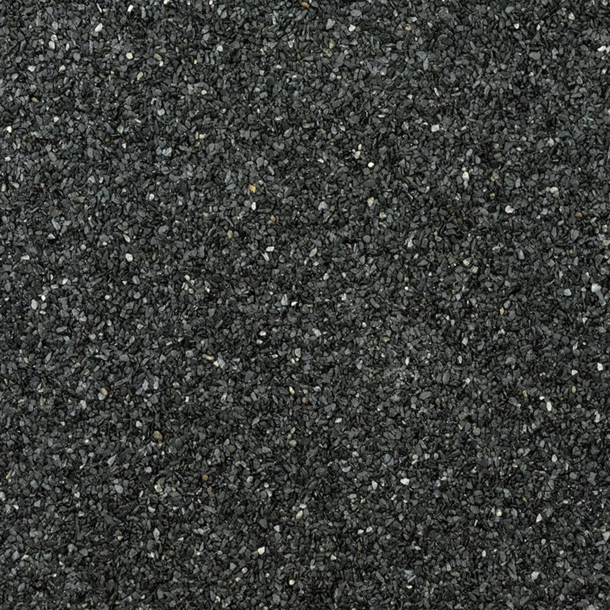 close-up of black roofing felt texture