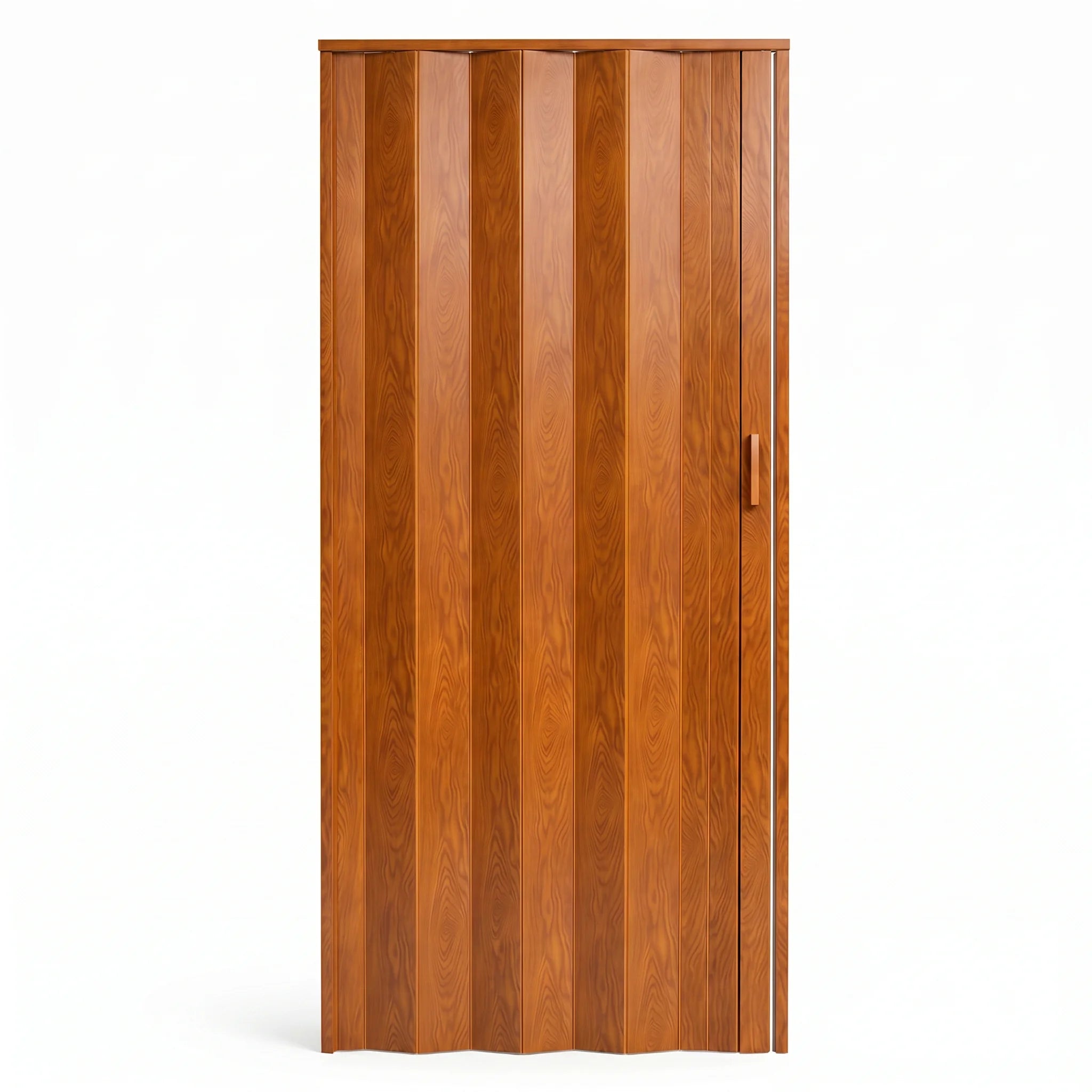 PVC folding door on white background