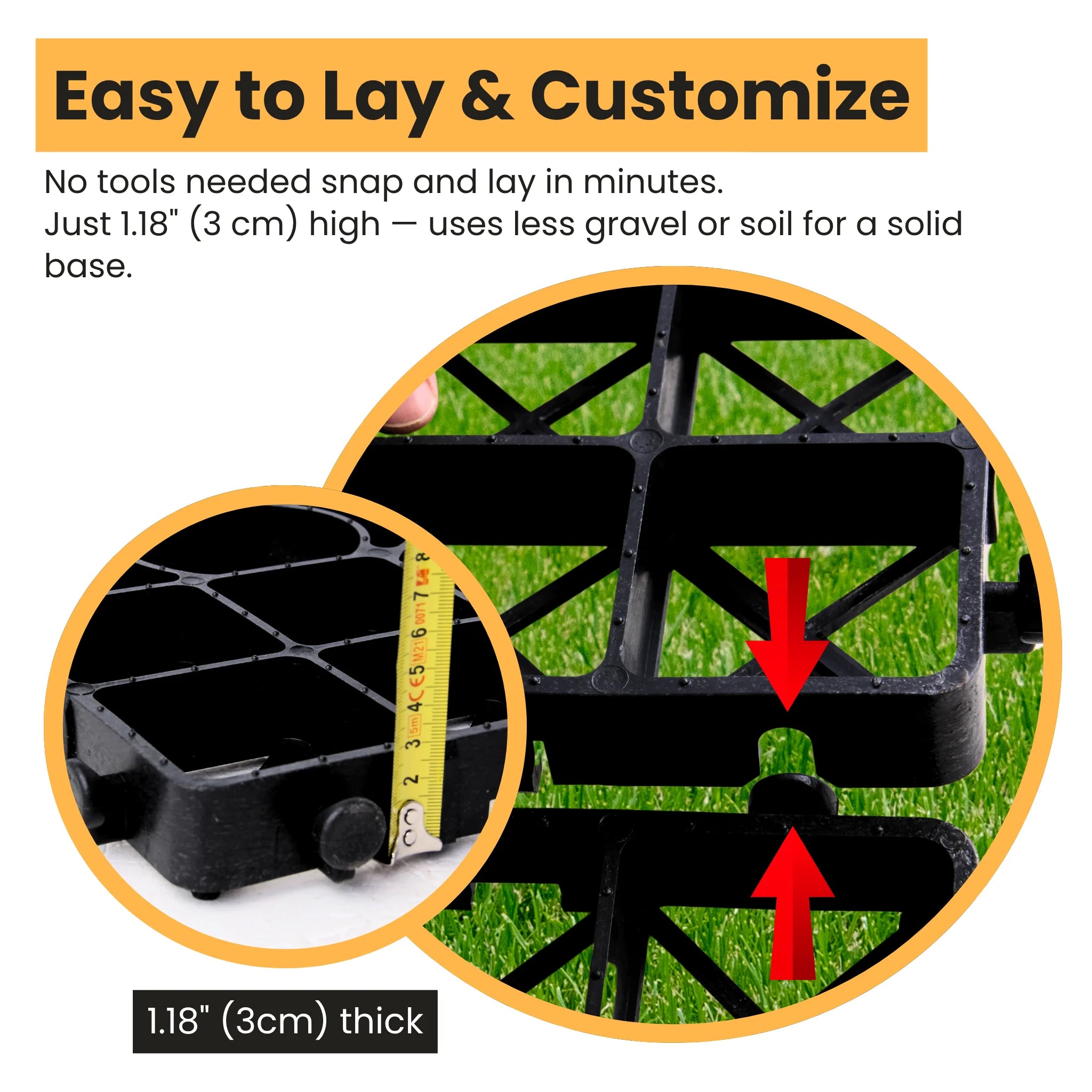 Plastic shed base snap-fit grid installation guide