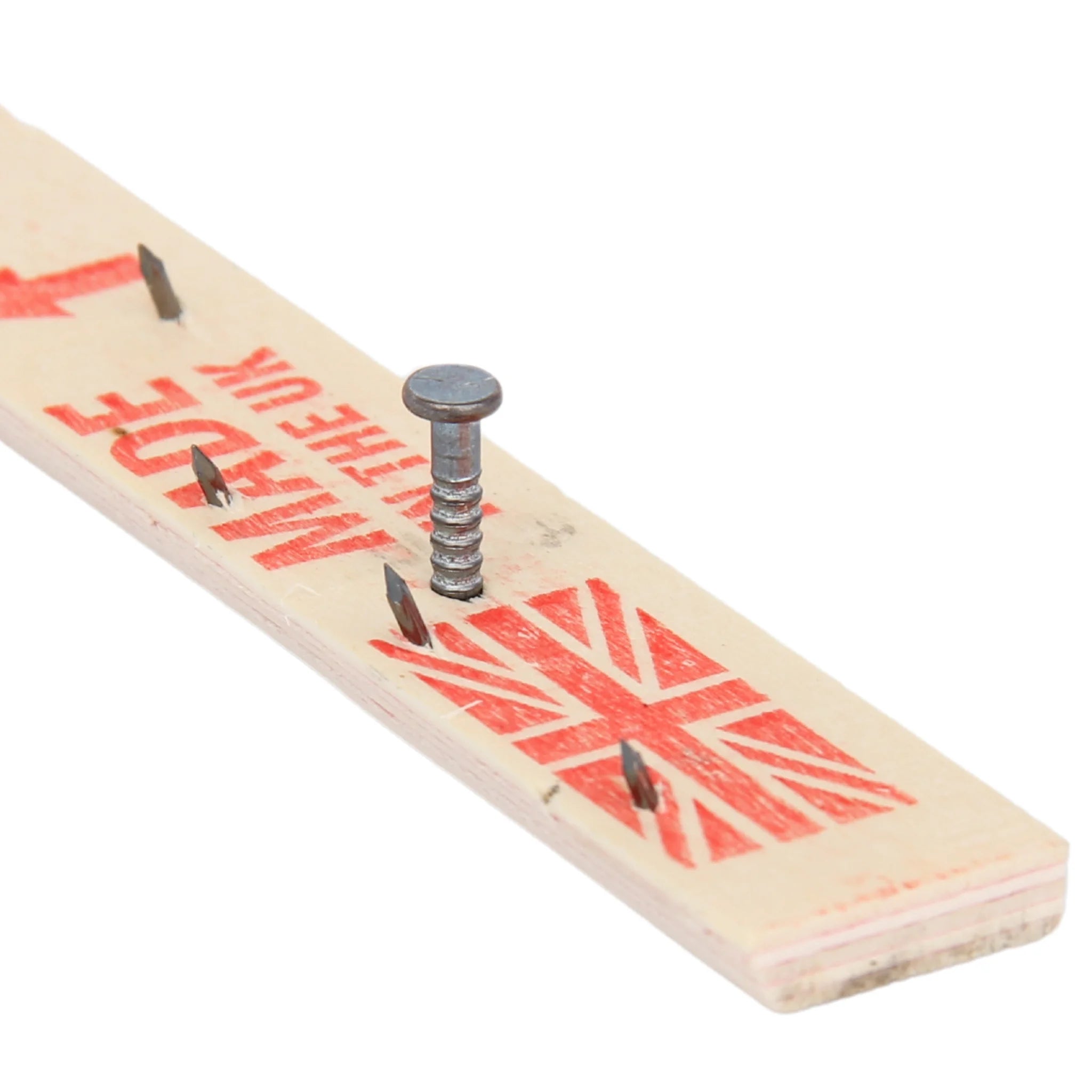 Durable plywood carpet gripper strip pre-nailed