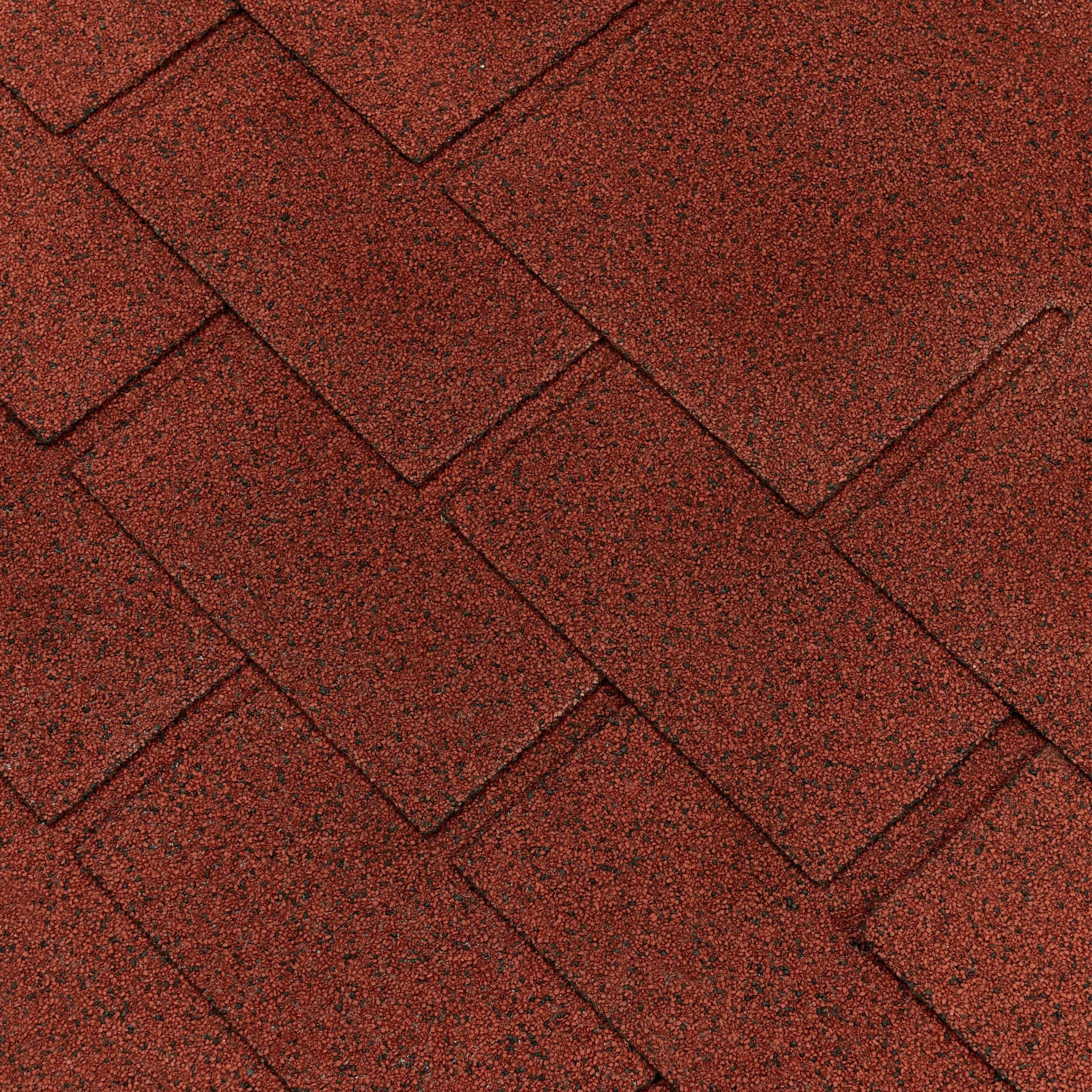 felt shingles roof tiles arranged in a layout