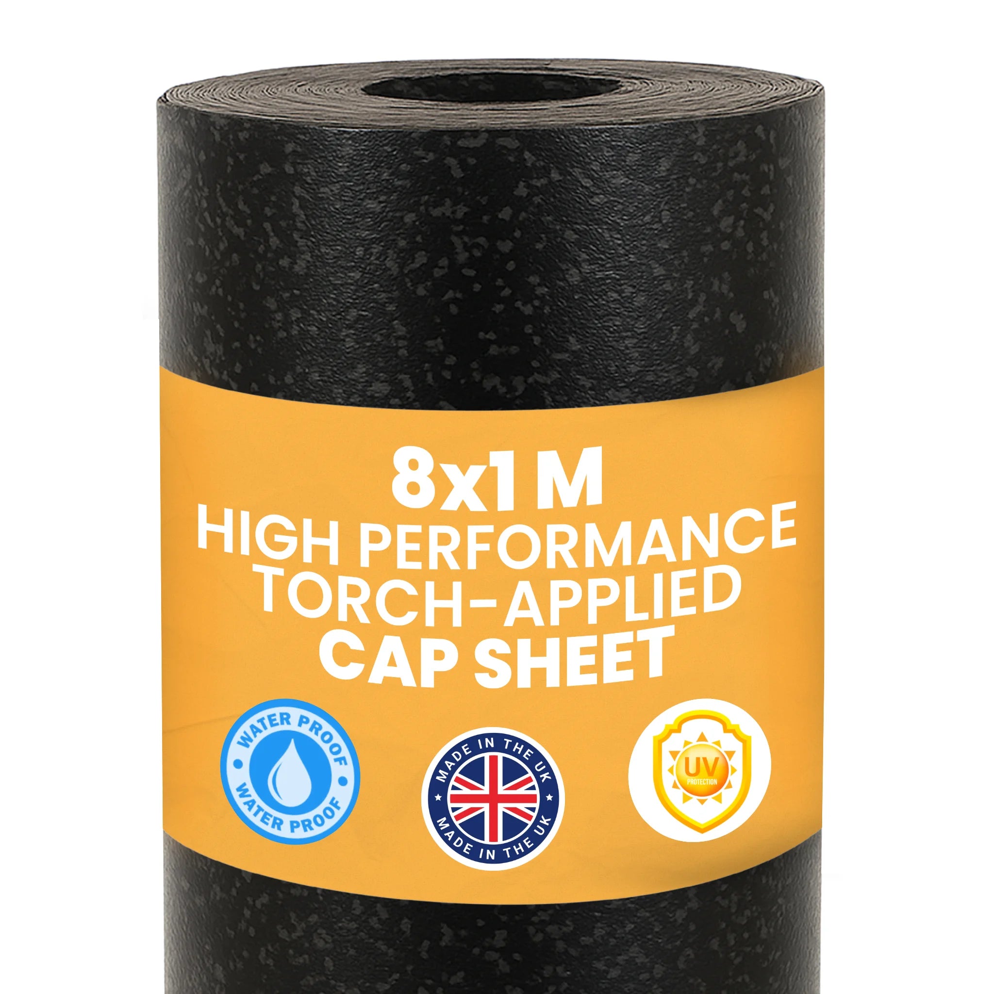 High-performance torch-applied roofing cap sheet roll