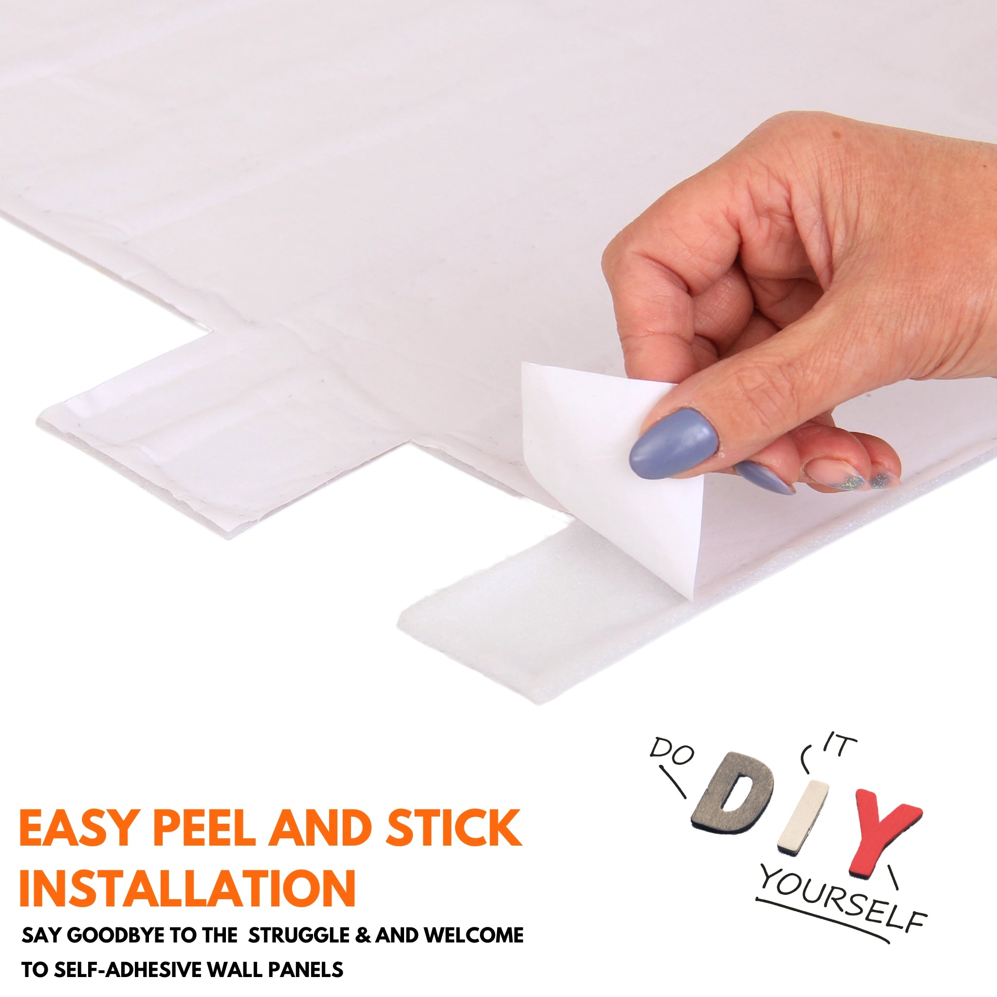 Adhesive guide for PVC wall panels, 24-hour drying time