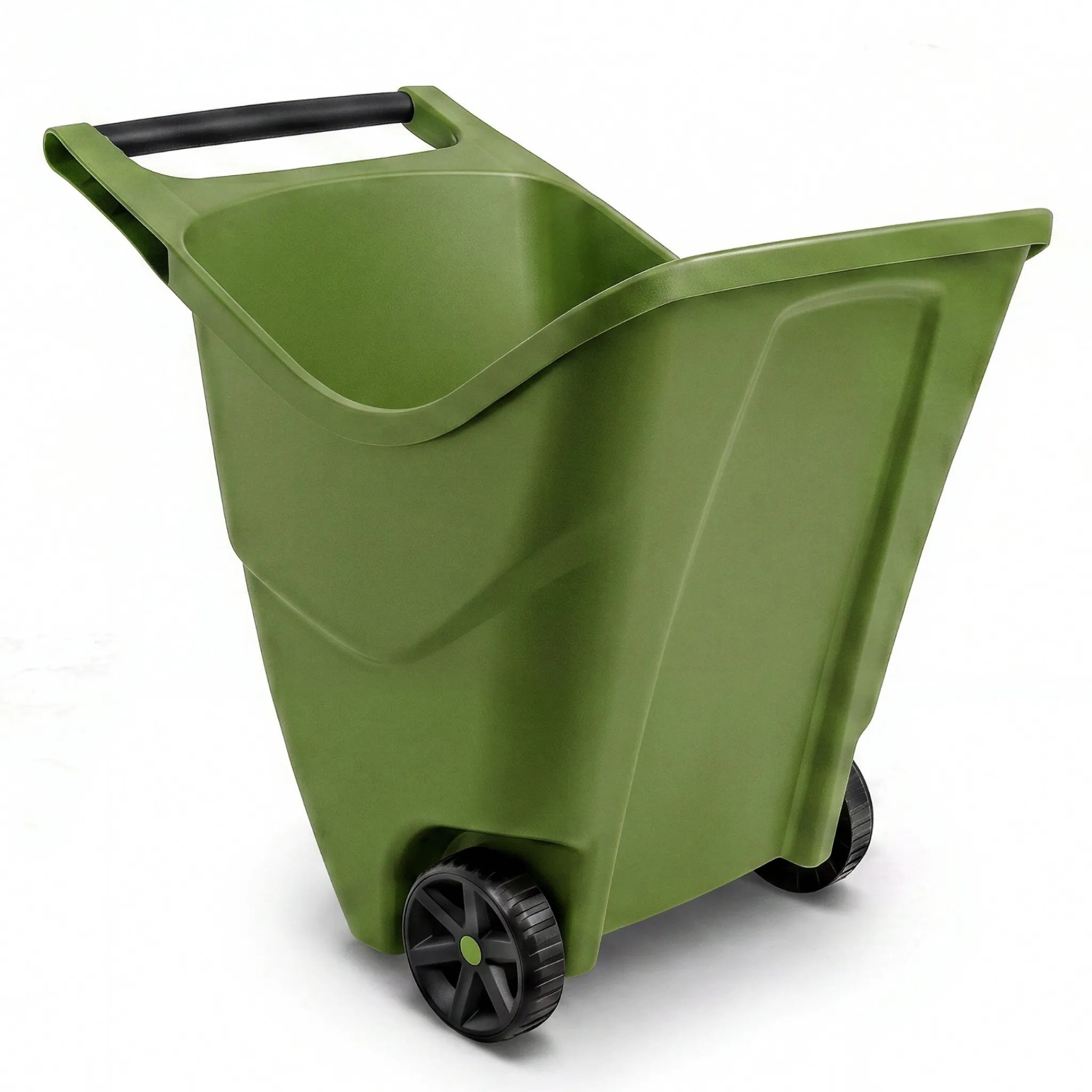 Black 85L garden caddy on white