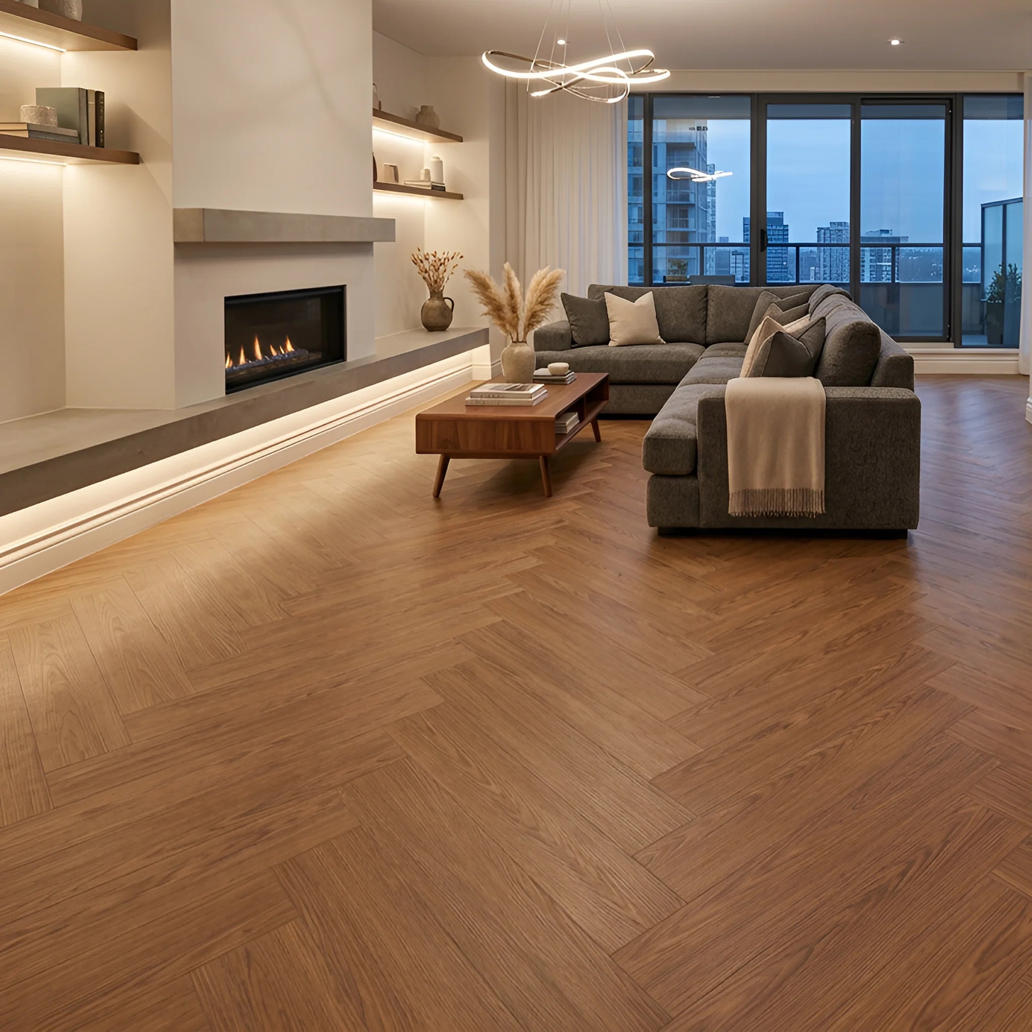 Brown Wood Effect - Self Adhesive Floor Planks