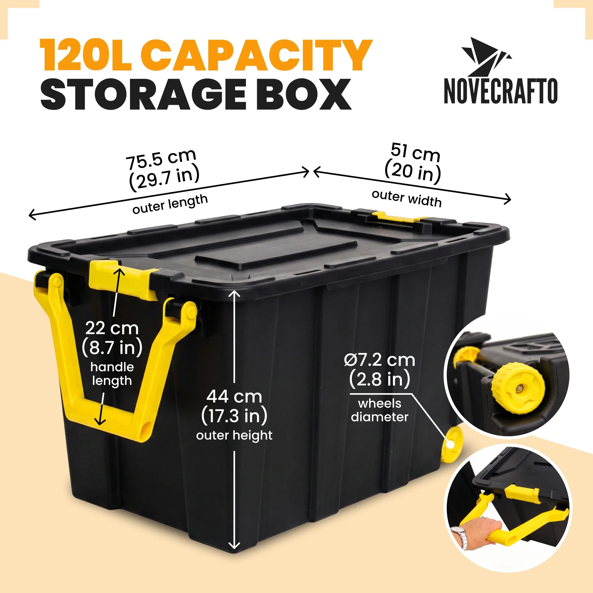 120l storage box dimensions chart
