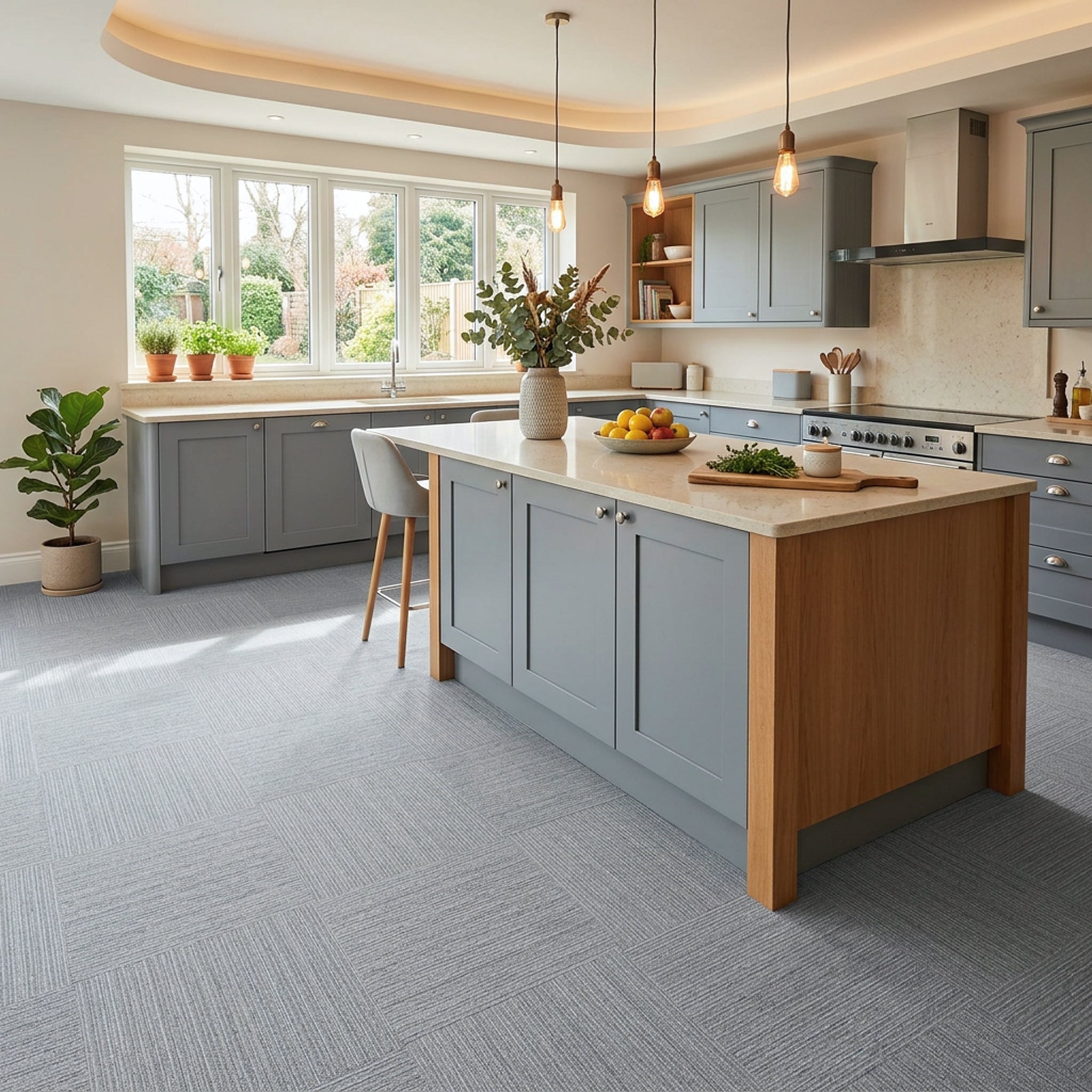 Self adhesive carpet tiles for home kitchen office
