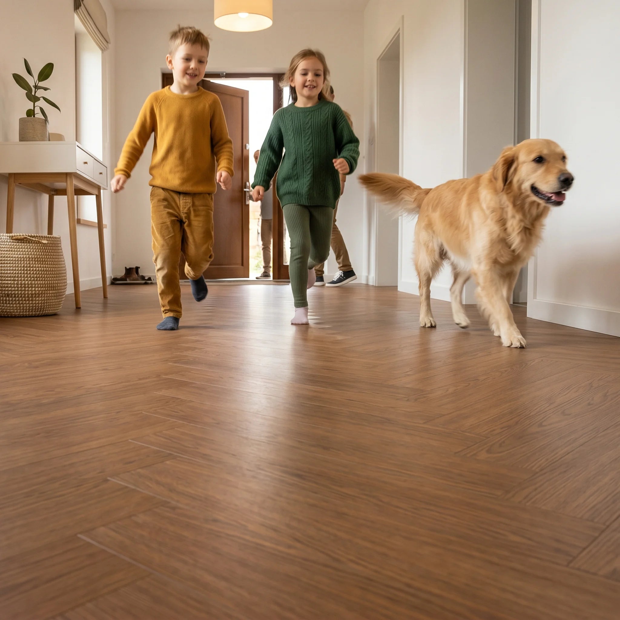 Brown Wood Effect - Self Adhesive Floor Planks