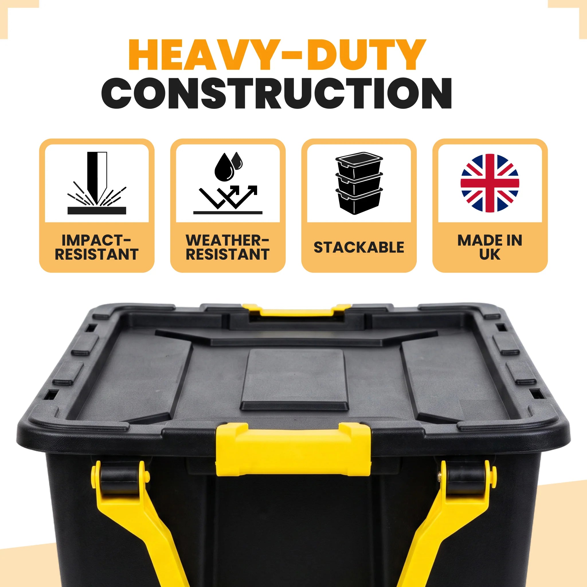 heavy duty storage boxes with lids
