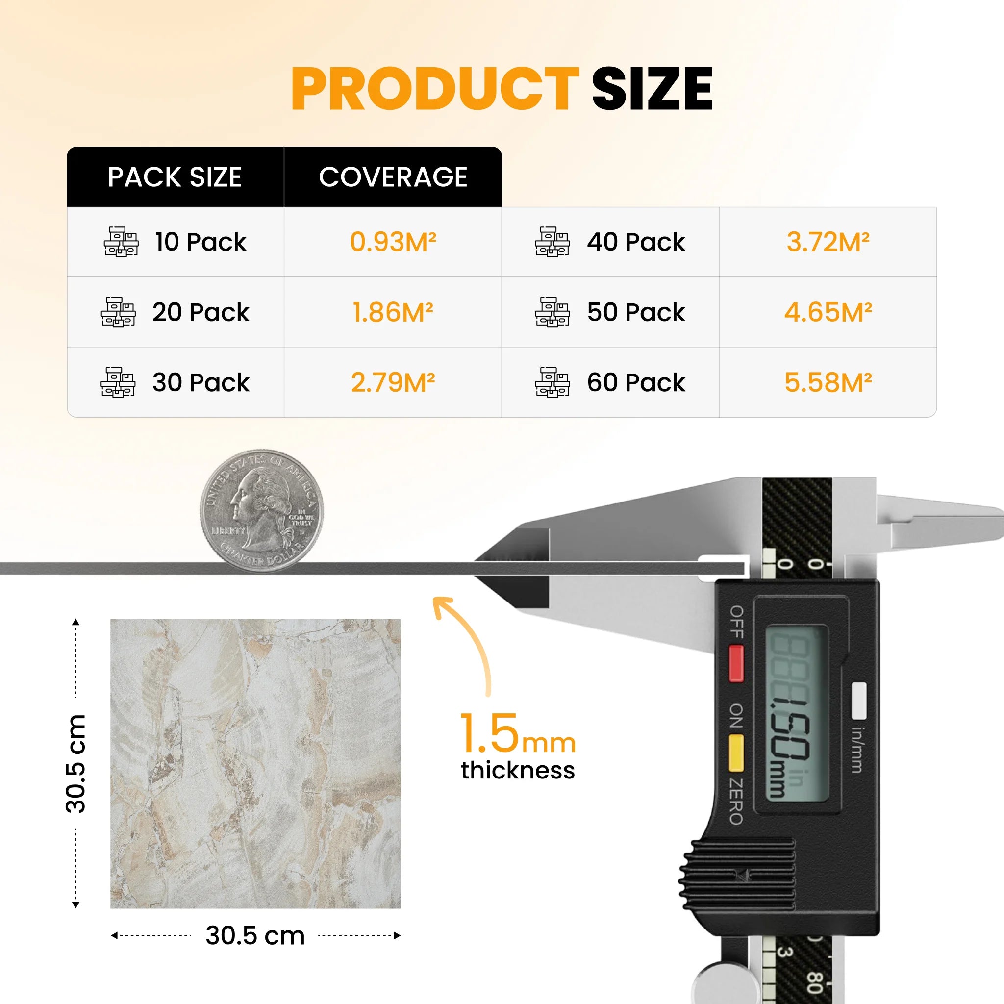 Self adhesive backing floor tile peel