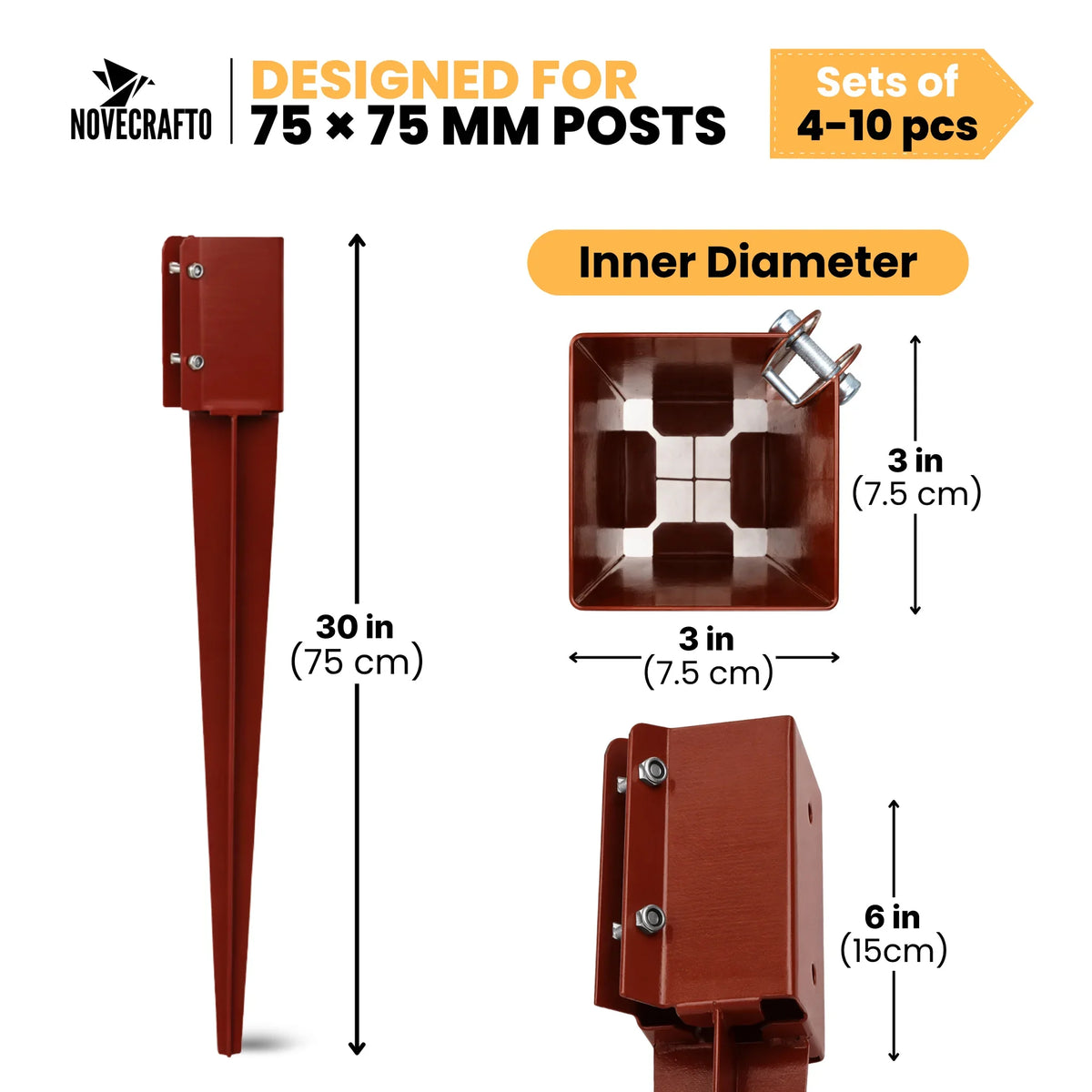Steel Fence Post Spikes with Driving Tool – Post Anchor