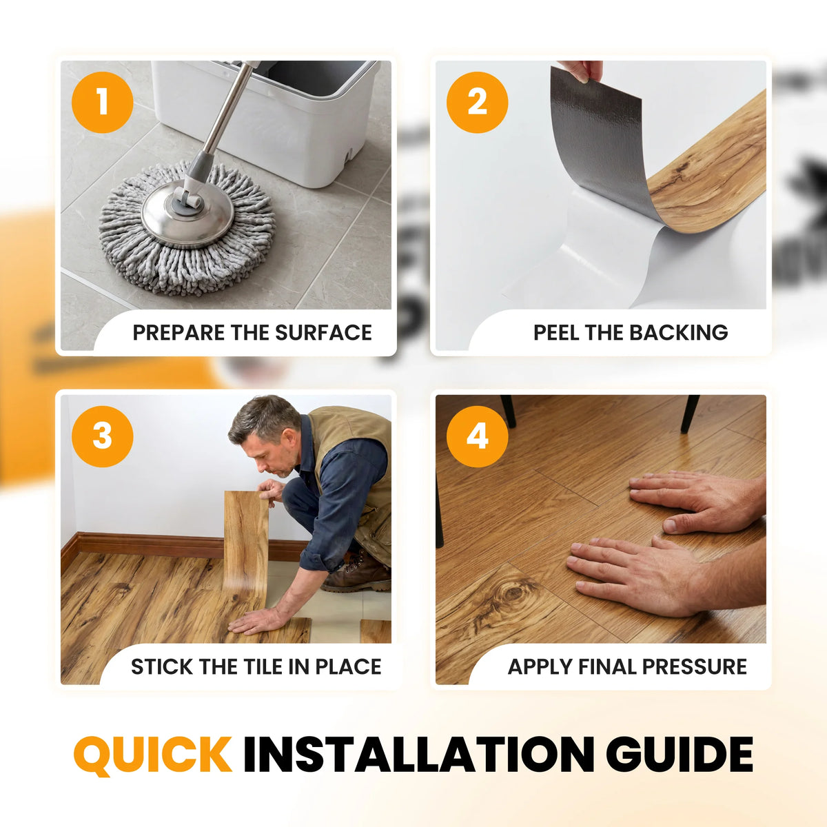Wood floor planks installation guide
