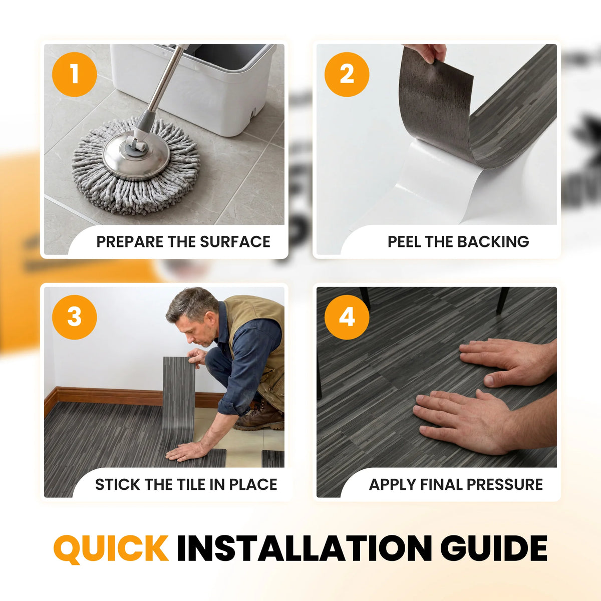 Wood floor planks installation guide
