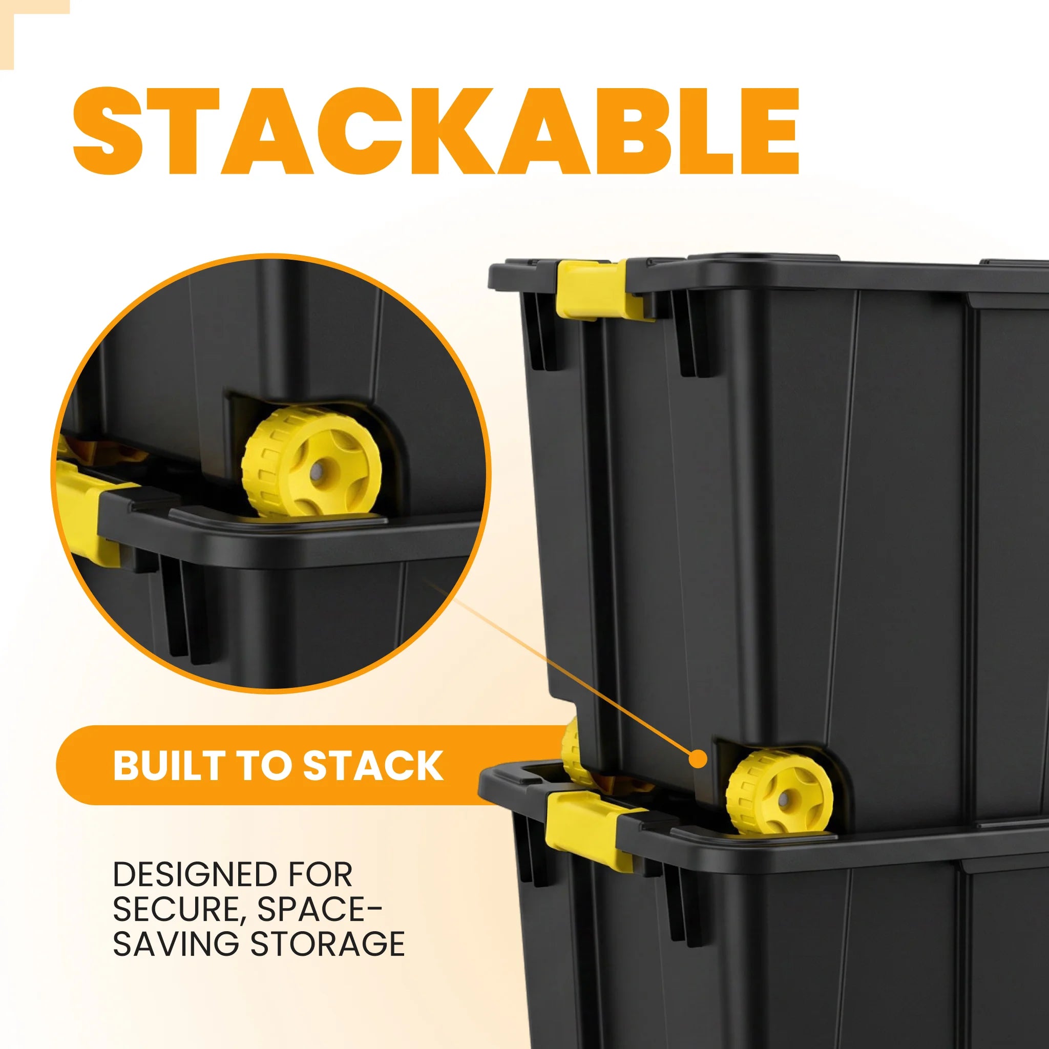 stackable storage boxes with lids
