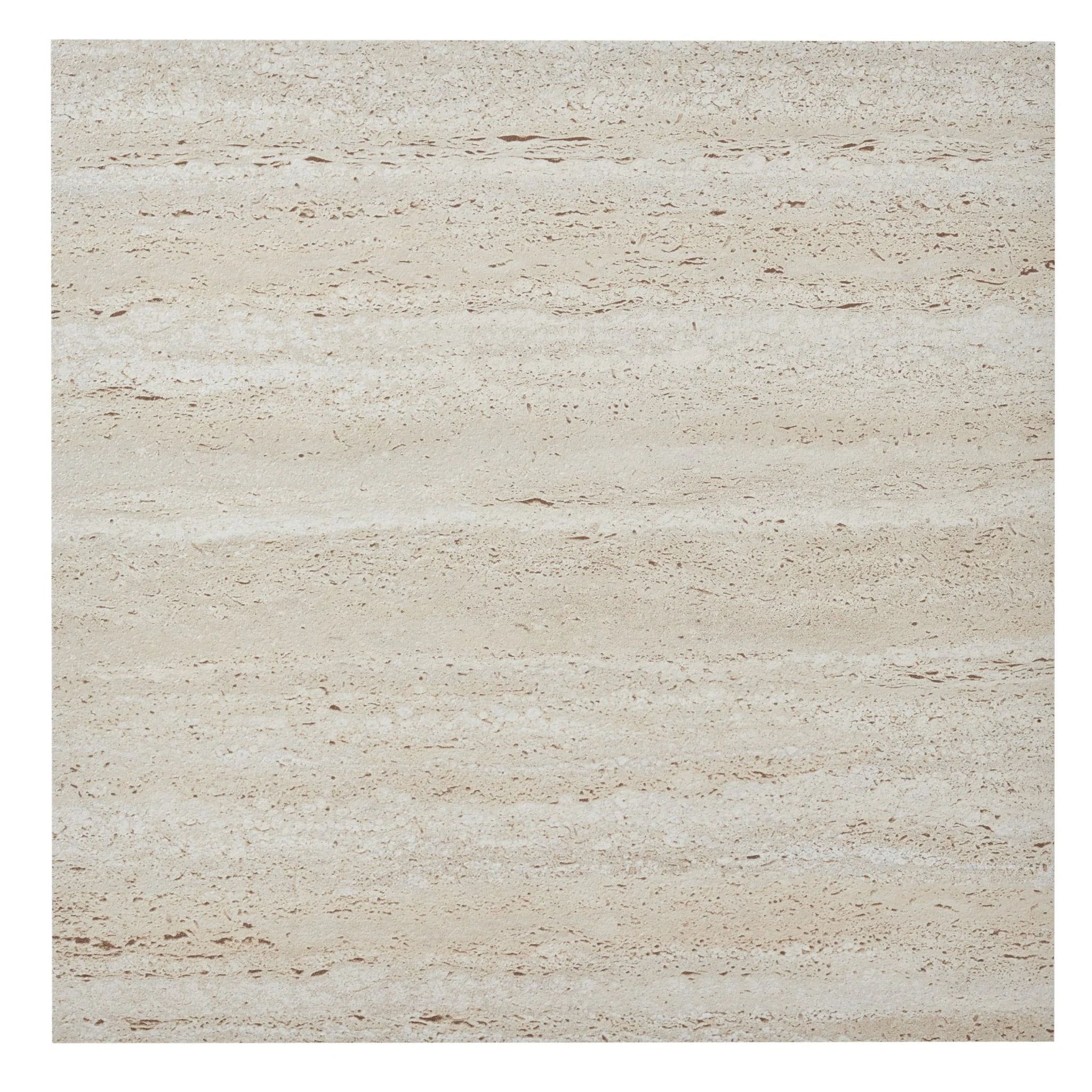 single tile-effect travertine stone floor showcasing mix of beige tone