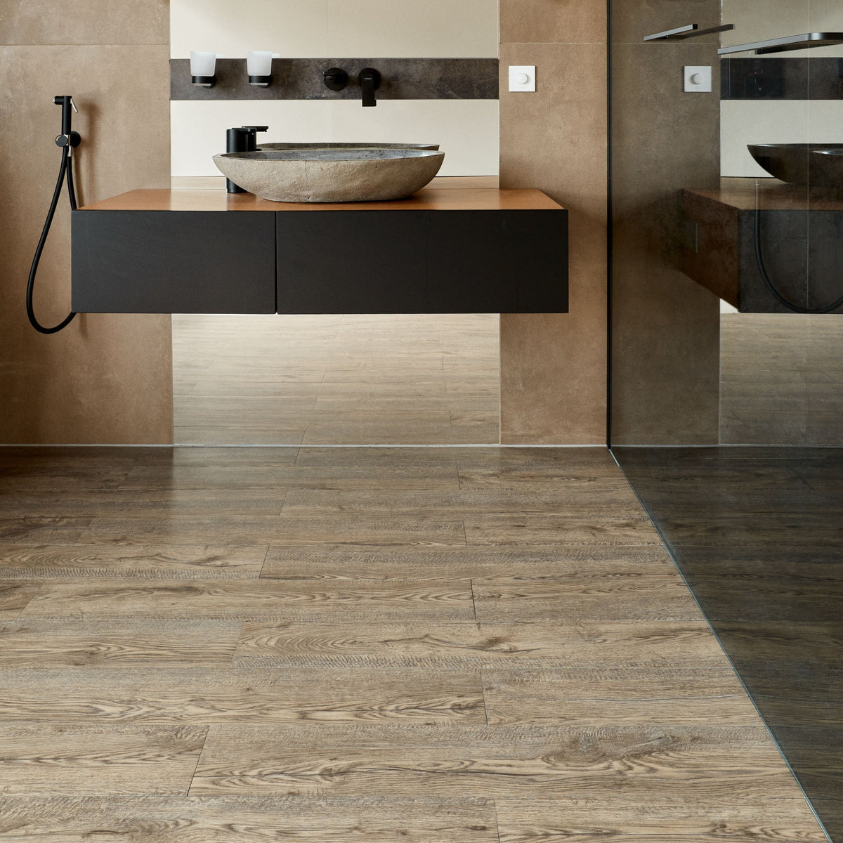 Light Brown - Self Adhesive Floor Planks