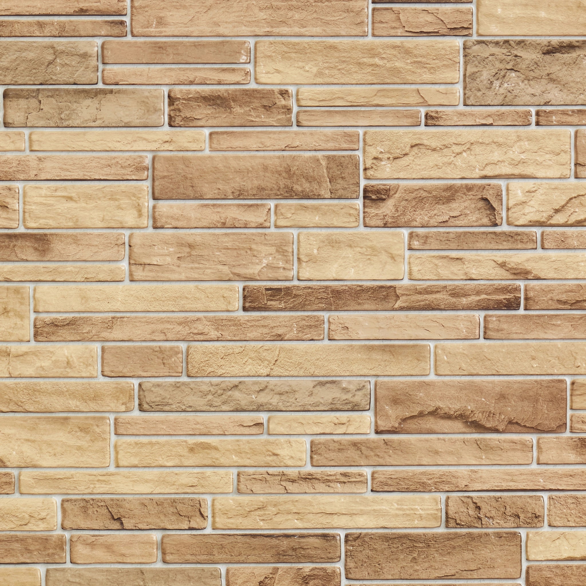 Close-up of beige wall panel with geometric designs