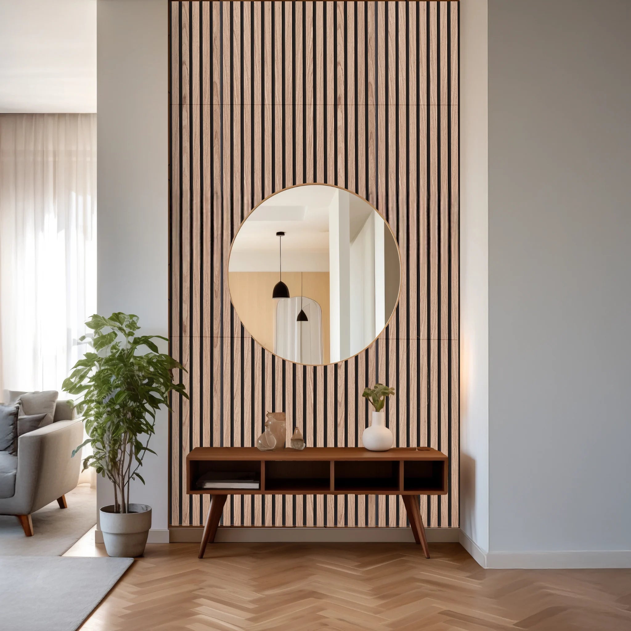 Decorative interior wood panels for walls for cosy rooms