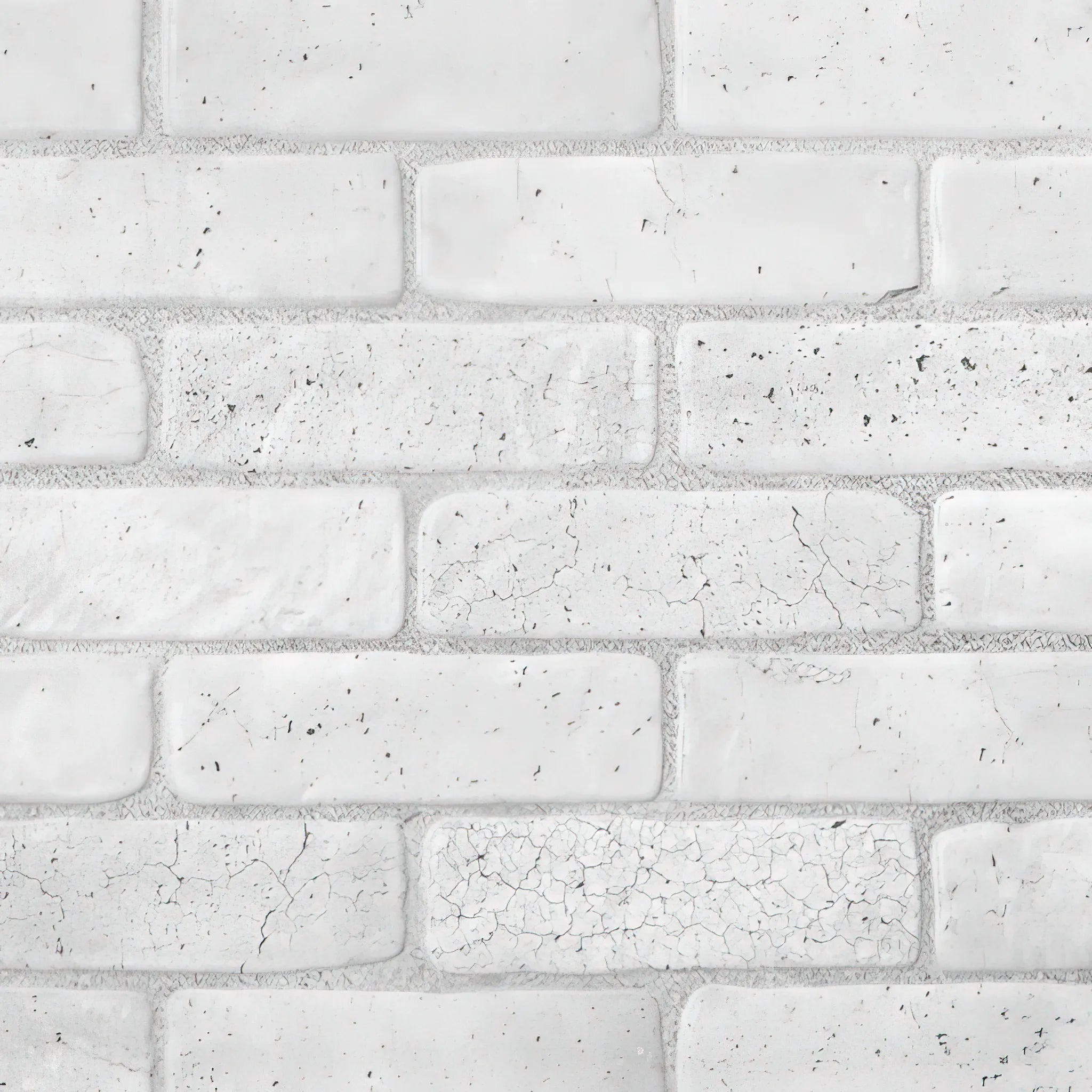 White Loft Exposed Brick - Wall Panel